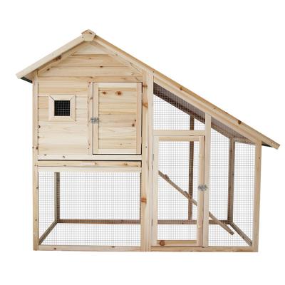 China Breathable factory custom design wholesale waterproof wooden pet rabbit house 2 storey hutch for sale for sale