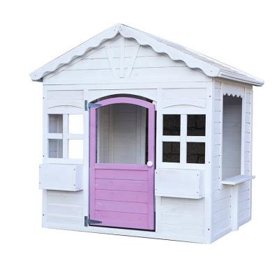 China Easily Assembled Outdoor Playground Wooden Kids Playhouses Wooden Playhouse Kids Playhouse for sale