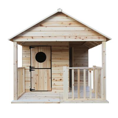 China Factory direct easily assembled luxury large outdoor garden children's wooden playhouse for sale for sale