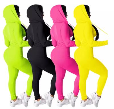 China 2021 New Arrival Breathable Wholesale Women's Single Empty Trouser Sports Tracksuit Plus Size Two Piece Set Wholesale Jogging Suits for sale