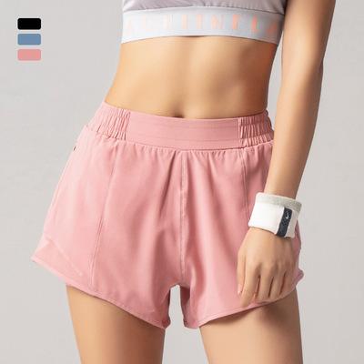 China Waterproof women's athletic running fitness single empty gym shorts women's sports yoga nylon shorts for sale