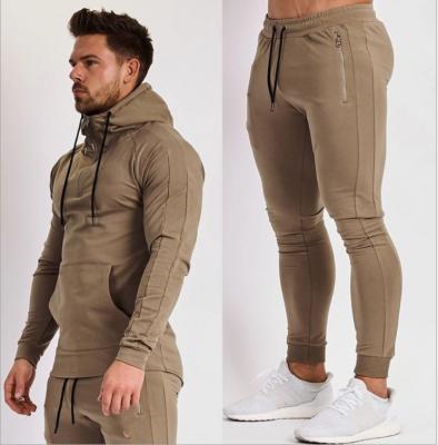 China Wholesale 2021 Bulk Men's Sports Gym Fitness Fitness Clothing Mens Sweatsuit Sets Fits Slim Fit Set For Men for sale