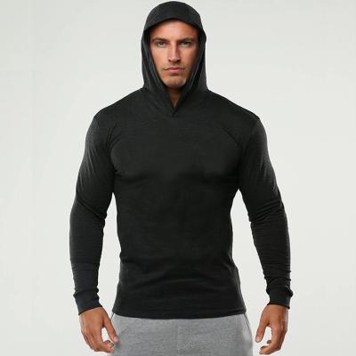 중국 2021 New Hot Custom Made Hoodies QUICK DRY Sports Men Fitness Men's Simple Blank Gym Hoodie 판매용