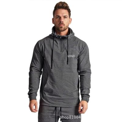 중국 Wholesale High Quality QUICK DRY Running Hoodies Custom Logo Gym Workout Hoodie For Men 판매용