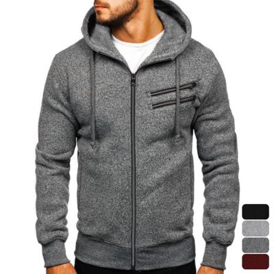 중국 Wholesale Custom Anti-Wrinkle Winter Autumn Men's Black Oversized Hoodie With Full Zipper Pull Up Mens Hoodies 판매용