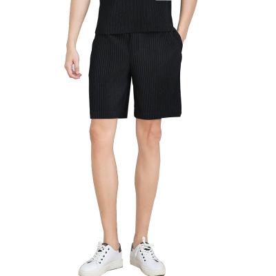 China FXZ QUICK DRY pleated mens shorts 100% polyester pleated pants fashion casual man where shorts pleats pants for sale