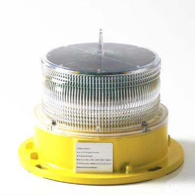 China 32.5cd In Red Steady On Type A Single Solar Powered Low Intensity LED Aviation Obstruction Light for sale