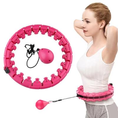 China Fitness Polynesian Dance Ring Smart Waist Adjustable Plastic Circles Massage For Women Sport Item for sale