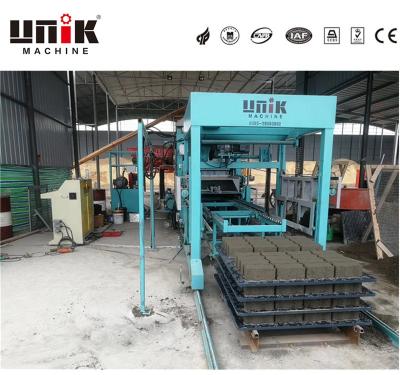 China QT5-15 Hotels Block Concrete Interlocking Brick Making Machine for sale