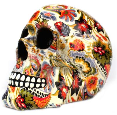 China Wholesale Europe fashion figure resin skull head for home decoration head creative head skeletal skull for sale