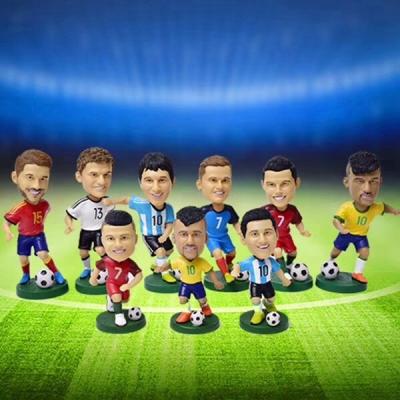 China ASIA FOOTBALL FOOTBALL PLAYER STAR THOMAS MULLER LIONEL ANDRES MESSI FLASH HEAD STATUE for sale