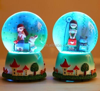 China Wholesale Asia Snow Globe With Music Light And Christmas Theme For Gift for sale