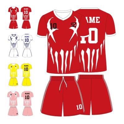 China Custom Camisetas De Futbol Breathable Soccer Jerseys Uniforms Soccer Wear Sublimation Personal Design Soccer Jerseys Sets With Logo for sale