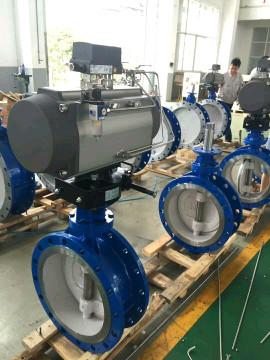 China 6 Inch Pneumatic Rotary Actuator Valve for sale