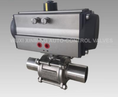 China 90 Degree Ball Valve Pneumatic Actuator Flow Control Valves for sale