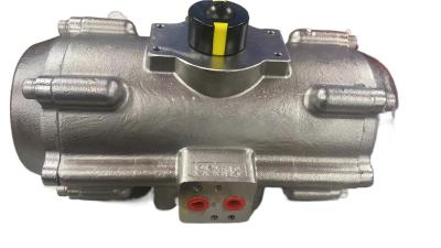 China 316 304 Stainless Steel Pneumatic Actuator 3 Way Ball Valve 1/4 Turn for sale