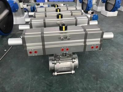 China Three Position Pneumatic Rotary Actuator 3 Position Pneumatic Actuator 180 Degree for sale