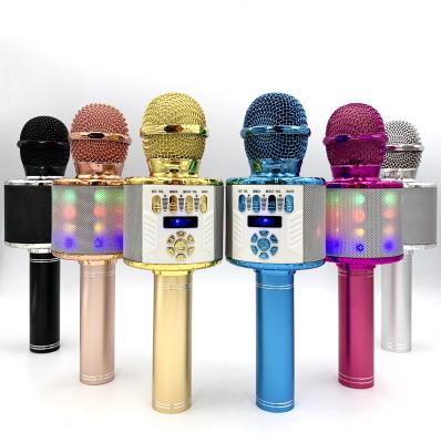 China Six Kinds of Newest Functions Condenser Wireless Blue Tooth Karaoke Model Handheld Microphone (DS898), for Children for sale