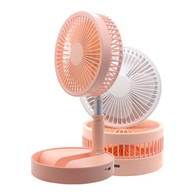 China New Hot Selling 4th Gear Cool Deformation Stand Table Cool Mini Fan Rechargeable Deformation Fan with Strong Wind and 4 Speed ​​Desktop for sale