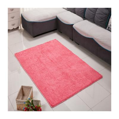 China CLASSIC 100% Polyester Microfiber Chenille Mat Quality Anti Slip Plush Floor Carpet for sale