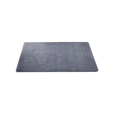 China CLASSIC Rectangular Gray Fluffy Floor Rugs PV Mow Shaggy Fluffy Rugs For Study for sale