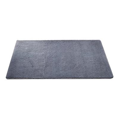 China CLASSIC Hot Selling PV Shaggy Plush Gray Blanket Decorative Carpet For Living Room Bedroom for sale