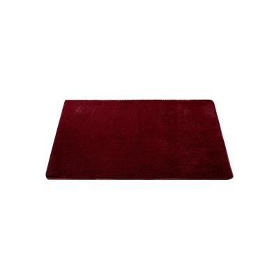 China Living Room Fashion CLASSIC Red Wine Microfiber Fluffy PV Fleece Rug for sale