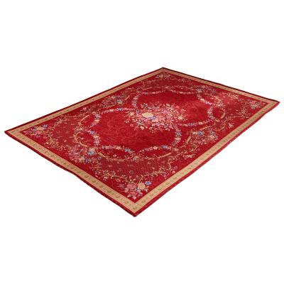 China CLASSIC Environmental Anti-slip Red Table Mat Design Jacquard Computer Sofa Rug for sale