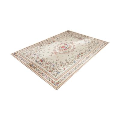 China CLASSIC Modern Beige Jacquard Absorbent Carpet High Quality Light Tea Table Mat for sale