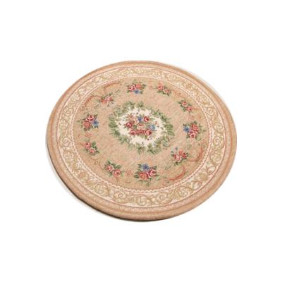 China CLASSIC Absorbent Floor Mats Anti-Slip Carpet Round Shape Soft Comfortable Carpet With Floral Pattern for sale