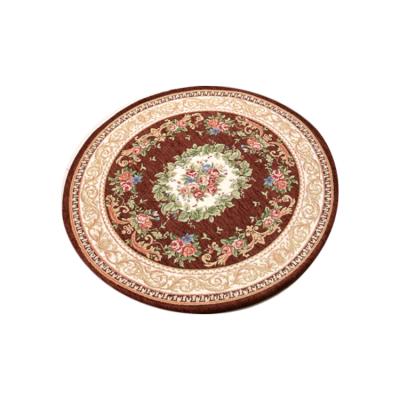 China CLASSIC European Style Family Coffee Table Rug Foldable Carpet Rug Skid Resistant Round for sale