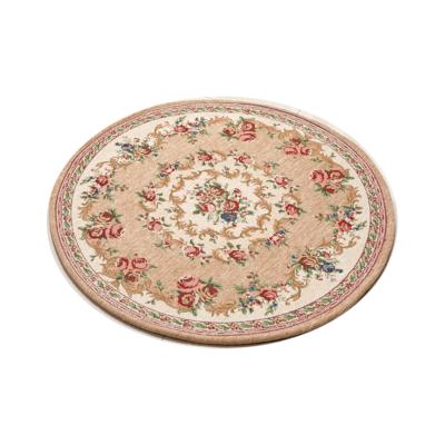 China Washable beige rugs and CLASSIC exquisite round blankets for the living room for sale