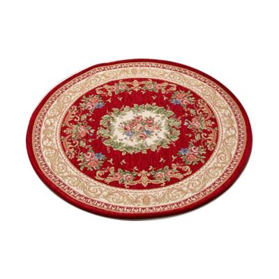 China CLASSIC European style home table floor mat jacquard round decorative mat for sale