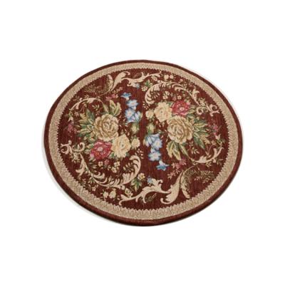 China Modern Chinese Style Jacquard Chic CLASSIC Carpet Round Decorative Rug With Flower Pattern for sale