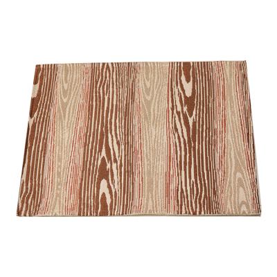 China CLASSIC wood grain floor rugs for living room print blankets carpet jacquard door mats for home for sale