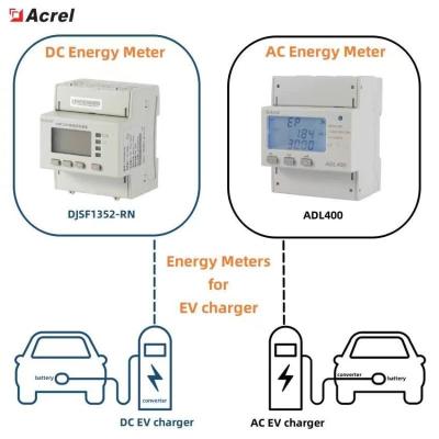 China Acrel DJSF1352-RN Din Rail Dc Energy Meter For Ev Charger And Solar Dc Energy Meter 1000V Input for sale