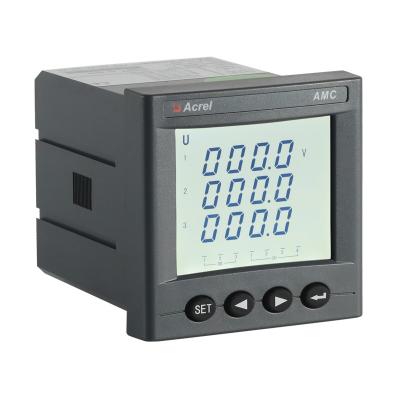 China CE AC220V Panel Mounted Energy Meter Programmable Power Meter AMC72L-AV3 for sale