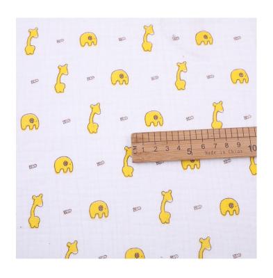 China Shrink-Resistant Natural Baby Textile By The Yard Solid Colored 100% Organic Cotton Double Gauze Muslin Fabric for sale