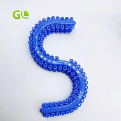 China Separators S Shape Separator Rubber Orthodontic Dental Oral Ligature Bonds Blue Material Color for sale