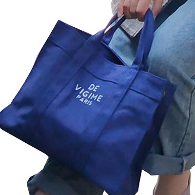 China Large Capacity Eco-Friendly Promotional Organic Custom Print Private Label Eco Friendly Cotton Canvas Tote Bag for sale