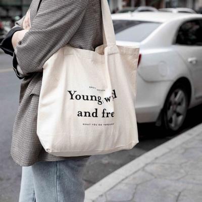 China 100% 1 Moq Eco-Friendly Custom Shopping Cotton Canvas Tote Bags With Printed Logo for sale