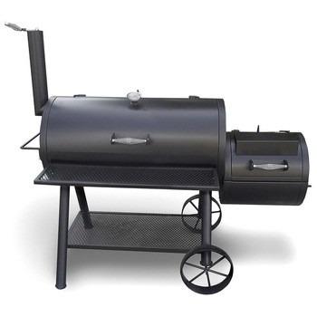 China Large Size Adjustable Barrel Commercial Portable Wood Pellet Charcoal BBQ Grill BBQ Smoker for sale