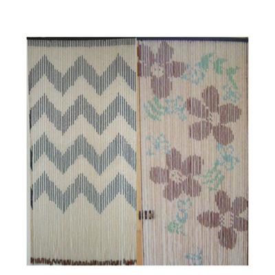 China Europe craft painted wooden beaded bamboo beaded curtains curtain natural home door curtain for sale