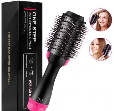 China HOUSEHOLD Professional 3 in 1 Step Hair Dryer Airbrush Straight Hair Roll Hot Straight Hair Brush Shaping Tool + US 110V European 220V for sale