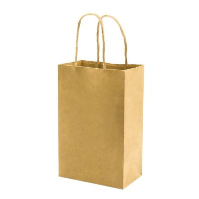 China Kraft Brown Kraft Paper Shopping Bag Biodegradable Recyclable Extra Large Custom Kraft Paper Bags for sale