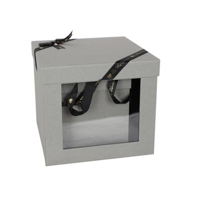 China Handmade Wholesale Luxury Custom Paper Gift Box With PVC Window for sale