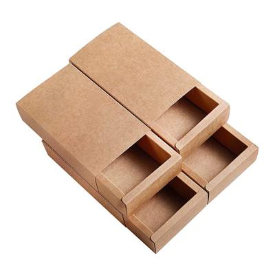 China Handmade Hot Selling Rectangl Paper Box Handmade Drawer Packaging Kraft Paper Gift Box for sale