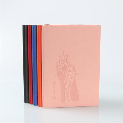 China 2020 eco-friendly paper cheap custom logo printed fancy cover soft pu a5 notebook custom leather diary diary for sale