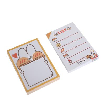 China Hot Selling Self Adhesive Cut Korean Style Small Daily To Do List Planner Notepad for sale