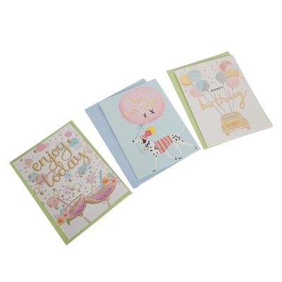 China Europe Color Wholesale Popular Small Size Bulk Happy Birthday Greeting Cards for sale